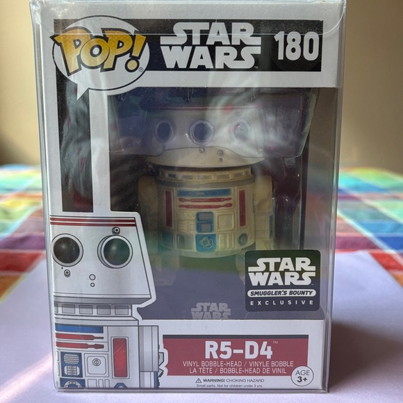 ☄️ Funko Pop Star Wars R5-D4 Vinyl BOBBLE - HEADFigure ☄️ NWT ☄️